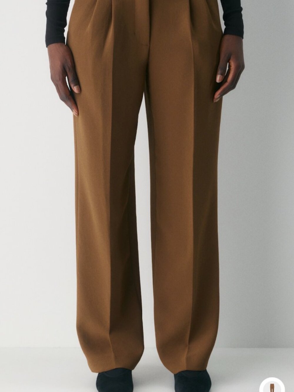 Aritzia Wilfred The Effortless Pant Curve-Fit Cognac 8